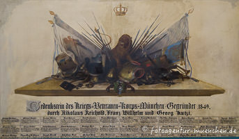 Gedenktafel (Detail) Veteranenverein – Foto aus München