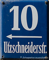 Hausnummer- Utzschneider – Foto aus München