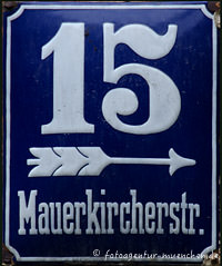 Hausnummer - Mauerkirchnerstraße – Foto aus München