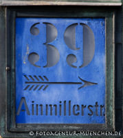 Hausnummer Ainmillerstraße 39 – Foto aus München