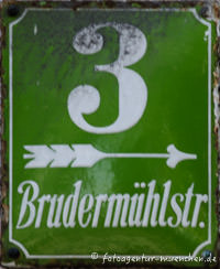 Hausnummer - Brudermühlstraße – Foto aus München