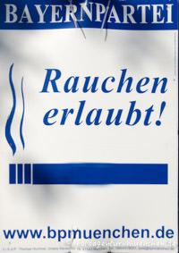 Wahlplakat Landtagswahl - Bayernpartei – Foto aus München
