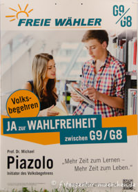 Wahlplakat Landtagswahl - Freie Wähler – Foto aus München