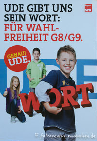 Wahlplakat Landtagswahl - SPD – Foto aus München