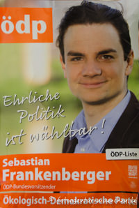 Wahlplakat Landtagswahl - ÖDP – Foto aus München