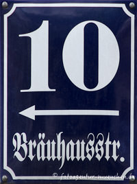 Hausnummer - Bräuhausstraße – Foto aus München
