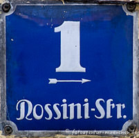 Hausnummer - Rossinistraße – Foto aus München