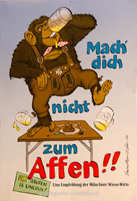 Mach Dich nicht zum Affen – Foto aus München