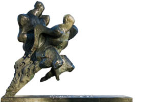 Bronzestatue zur Olympiade 1972