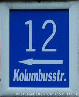 Hausnummer - Kolumbusstraße – Foto aus München