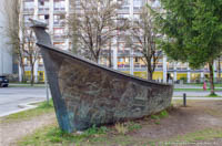 Kahn-Skulptur – Foto aus München