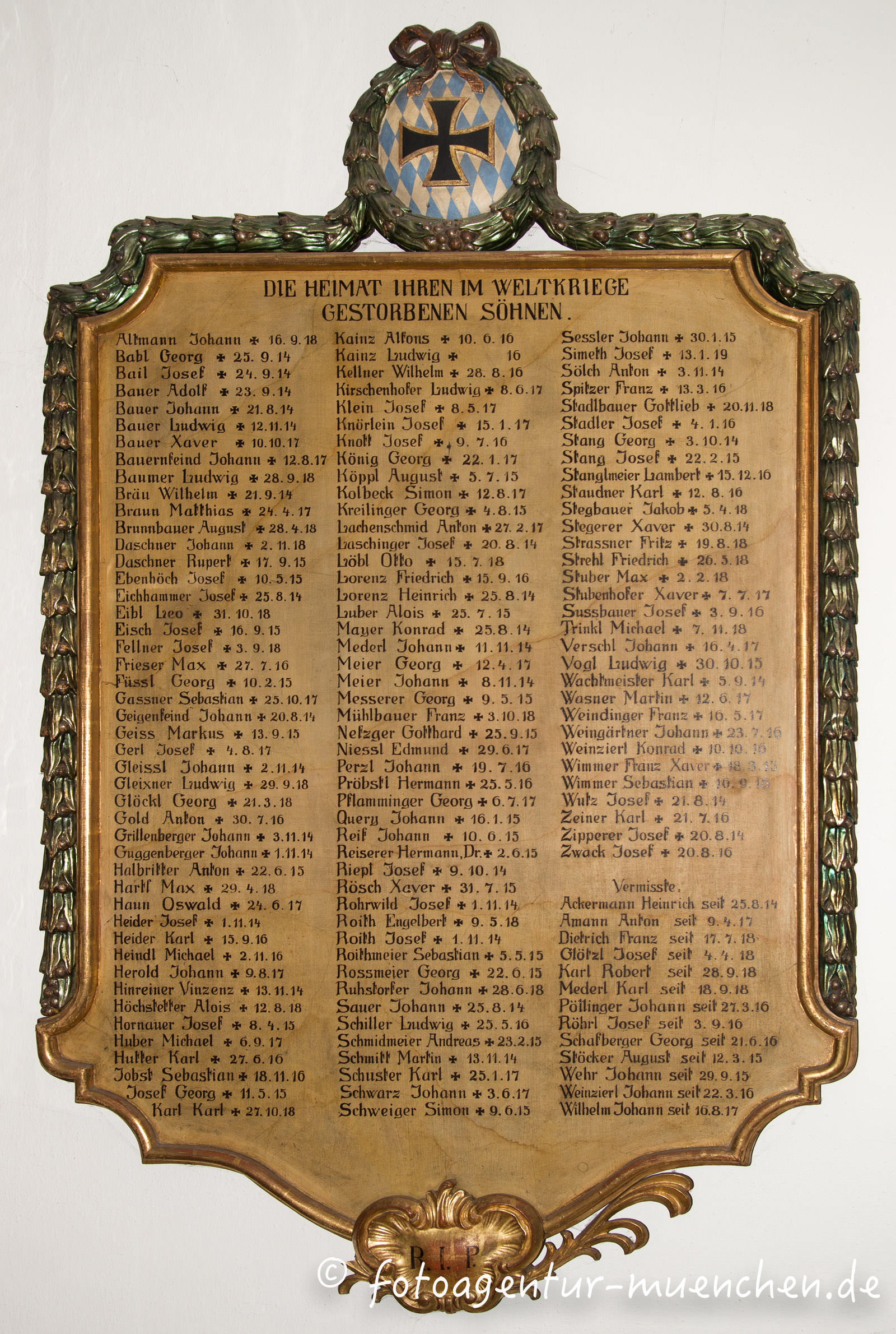 Kriegergedenktafel