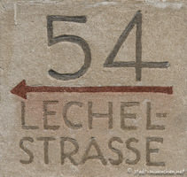 Hausnummer - Lechelstraße – Foto aus München