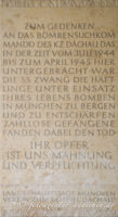 Gedenktafel für das Bobensuchkommando – Foto aus München