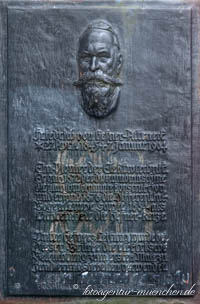Gedenktafel - Friedrich von Hefner-Alteneck – Foto aus München
