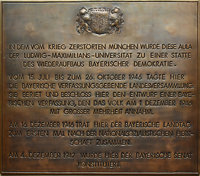 Gedenktafel - Landtag – Foto aus München