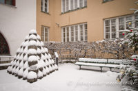 Kanonenkugeln im Schnee – Foto aus München