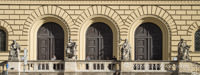 Philosophen vor der Bayrischen Staatsbibliothek – Foto aus München