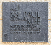 Gedenktafel für Paul Klee – Foto aus München