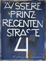 Hausnummer - Äußere Prinzregentenstraße – Foto aus München