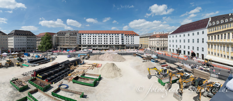 Baustelle 2. Stammstrecke im Marienhof