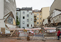 Zerstörtes Uhrmacherhäusl in der Grasstraße – Foto aus München