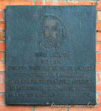 Gedenktafel - Gustav Landauer – Foto aus München