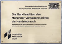 Gedenktafel Viktualienmarkt – Foto aus München