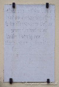 Gedenktafel - Neuturm – Foto aus München