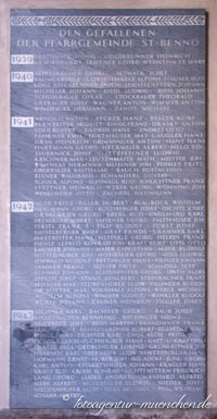 Kriegergedenktafel – Foto aus München