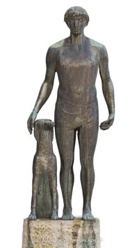 Mann mit Hund – Foto aus München