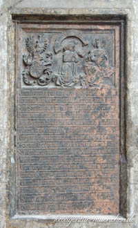 Gedenktafel - Grundsteinlegung Frauenkirche – Foto aus München