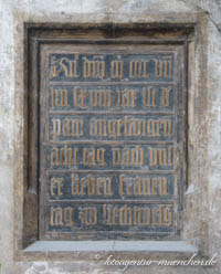 Gedenktafel - Grundsteinlegung Frauenkirche – Foto aus München