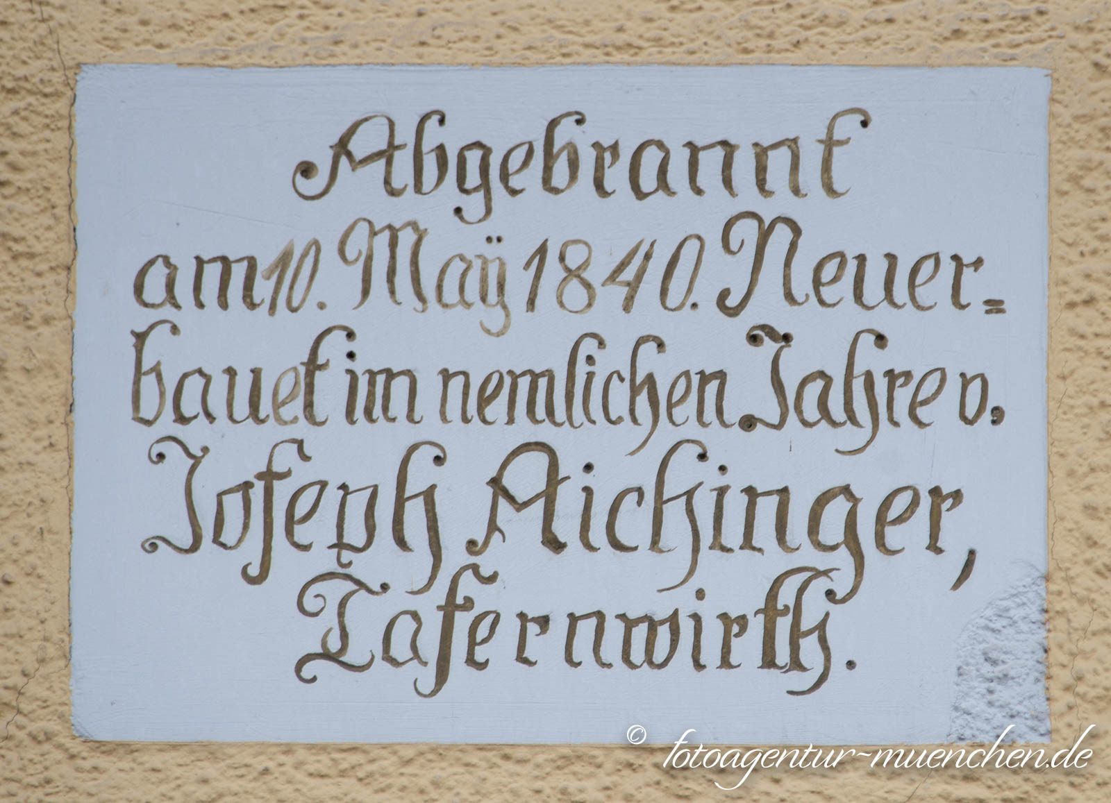 Reale Tafernwirtschaft -Abgebrannt