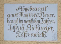 Gedenktafel - Reale Tafernwirtschaft – Foto aus München