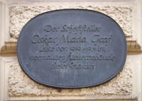 Gedenktafel - Oscar Maria Graf – Foto aus München