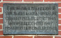 Gedenktafel - Sankt Clemens – Foto aus München