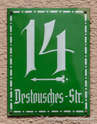 Hausnummer - Destouschesstraße – Foto aus München