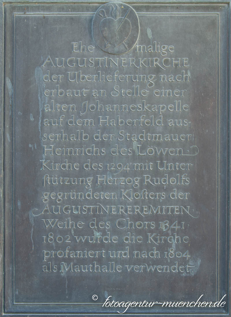 Gedenktafel - Augustinerkirche – Denkmal/Kunstwerk in München