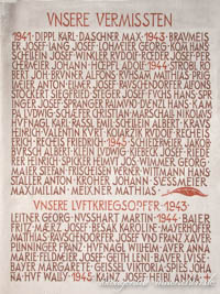 Kriegergedenktafel - St. Pius – Foto aus München