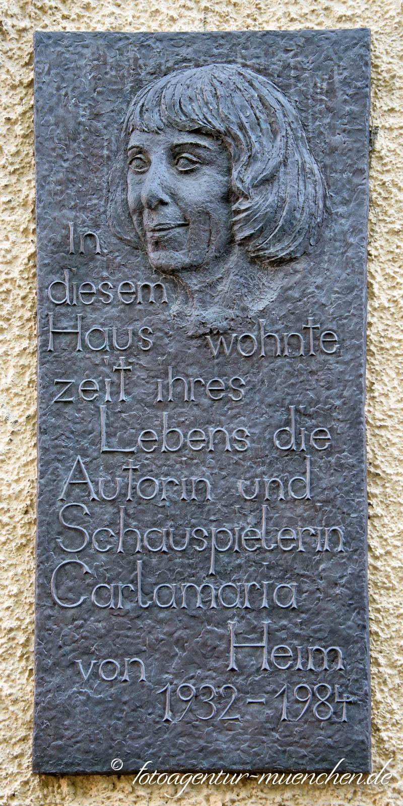 Gedenktafel - Carlamaria von Heim