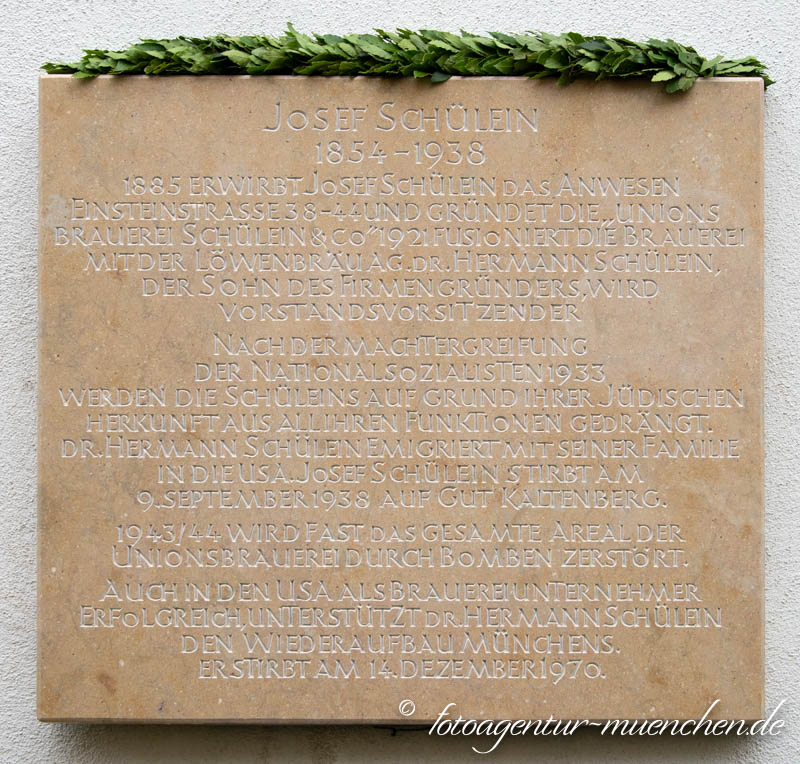 Gedenktafel - Josef Schülein – Denkmal/Kunstwerk in München