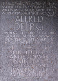 Gedenktafel - Alfred Delp – Foto aus München