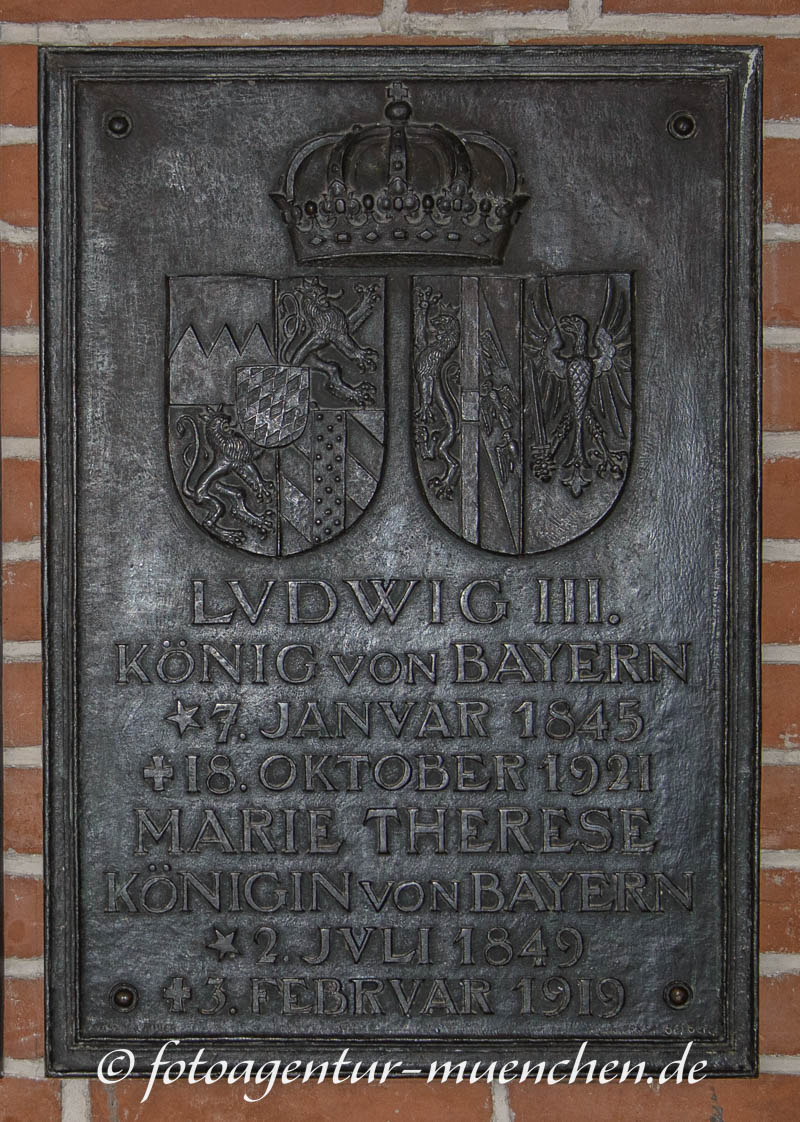 Gedenkplatte - König Ludwig III.