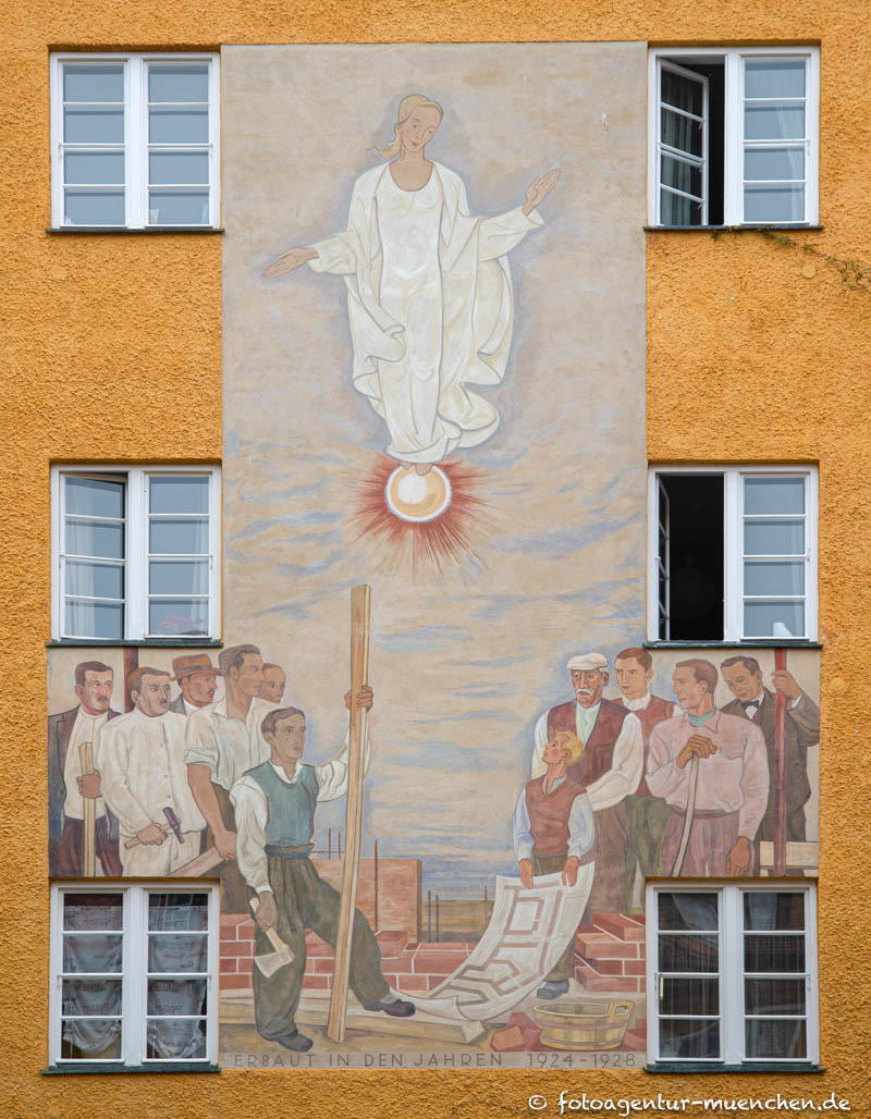 Erbauung der Borstei – Denkmal/Kunstwerk in München