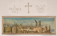 Kriegsdenkmal - Zerstörung St-Anna-Kirche – Foto aus München