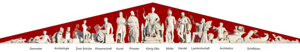 Giebel - Propylaen – Foto aus München