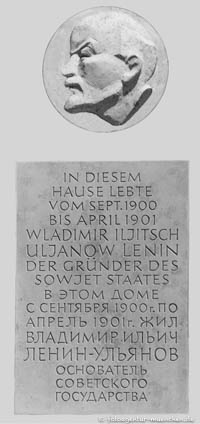 Gedenktafel - Lenin – Foto aus München