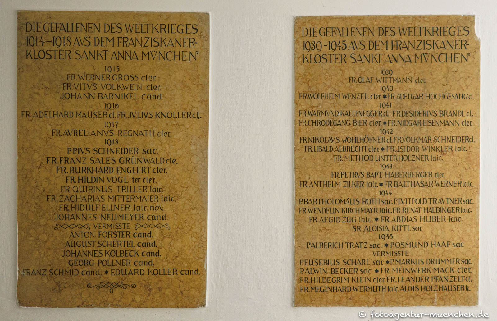 Kriegergedenktafel - Klosterkirche-Sankt-Anna