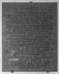 Gedenktafel - Heilige Messen im Kalten Krieg – Foto aus München